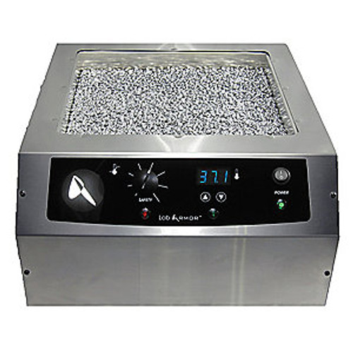 20L Lab Armor Bead Bath Dry Bath with 15L of Aluminum Milled Beads Included. This Precise Temperature Controlled Dry Bath Eliminates Water Borne Contamination Found in Laboratory Water Baths