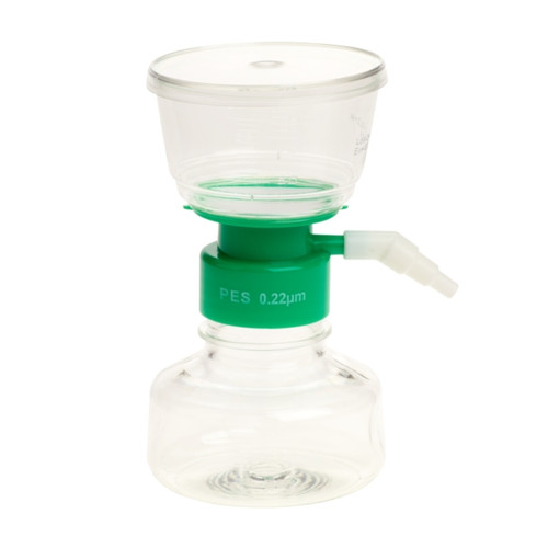 CellTreat  Sterile Individually Wrapped 150mL Vacuum Filtration Units 229705 with Low Binding 0.22um PES Membrane for Sterilizing Lab Buffers and Media and other Aqueous Solutions