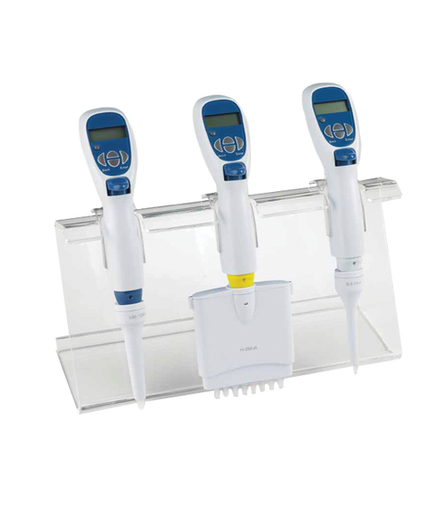3 Place Acrylic Pipette Stand for Single and MultiChannel Pipettes