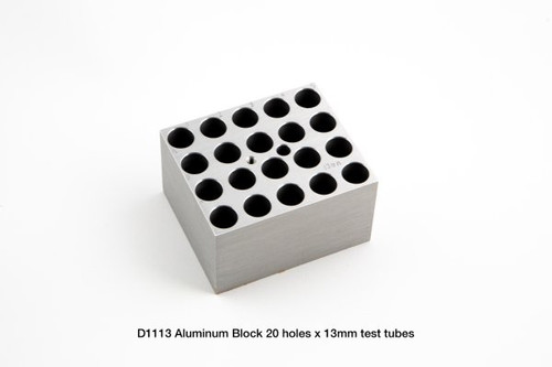 D1113 Dry Bath Block 20 x 13 mm tubes for the Labnet AccuBlock™ Digital Dry Bath D1113 Dry Bath Block 20 x 13 mm tubes for the Labnet AccuBlock™ Digital Dry Bath