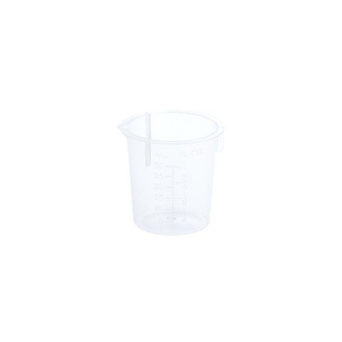 Sterile 4 oz Polypropylene Specimen Cup With 1/4 Turn RED Screwcap and  Tri-Lingual ID Label, Individually Wrapped, 100/CS