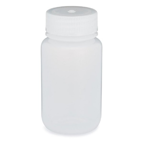 125mL Wide Mouth LDPE Lab Storage Bottle with Rounded Bottom and Polypropylene Cap,7020125, for storing viscous liquids and powders - Lab Supplies - Stellar Scientific