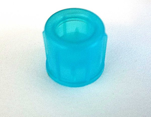 Blue FACS Tube Cap with 35 micron nylon mesh for use with 5mL 12x75mm round bottom flow cytometry tubes - Lab Supplies - Stellar Scientific