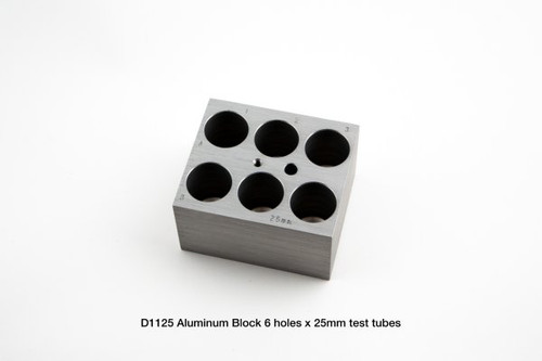 D1120 Dry Bath Block, 6 x 20mm tubes for the Labnet AccuBlock™ Digital Dry Bath