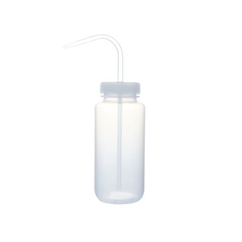 Lab Wash Bottles Non-Labeled With Color Coded Caps for Lab Safety, 500mL - White Caps - 6/CS Lab Wash Bottles Non-Labeled With Color Coded Caps for Lab Safety, 500mL - White Caps - 6/CS