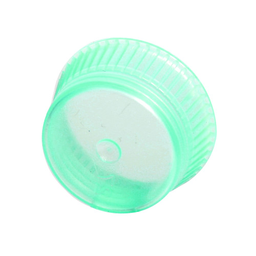 BioPlas Uni-Flex Glass Culture Tube Cap 6515 For Sealing 10mL Glass Tubes Same as Stockwell 8557G Green Caps - Lab Supplies - Stellar Scientific