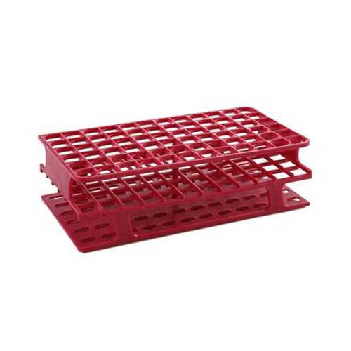Magenta Chemical Resistent Polypropylene Tube Rack for 72 5mL 7mL or 10mL Test Tubes or Blood Draw Tubes HS27551D - Clinical Lab Supplies - Stellar Scientific
