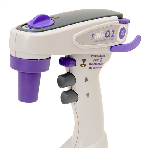 Vista Lab ali-Q 2 Variable Speed Pipette Controller with Aliquot Button for Repetitive Dispensing and Kick Stand - Pipette Aid - Stellar Scientific Vista Lab ali-Q 2 Variable Speed Pipette Controller with Aliquot Button for Repetitive Dispensing and Kick Stand - Pipette Aid - Stellar Scientific