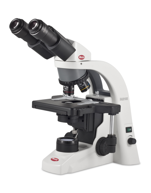Motic BA210E Elite Compound Upright Microscope with Four Objectives and 3W LED Light Source - Microscopy - Stellar Scientific