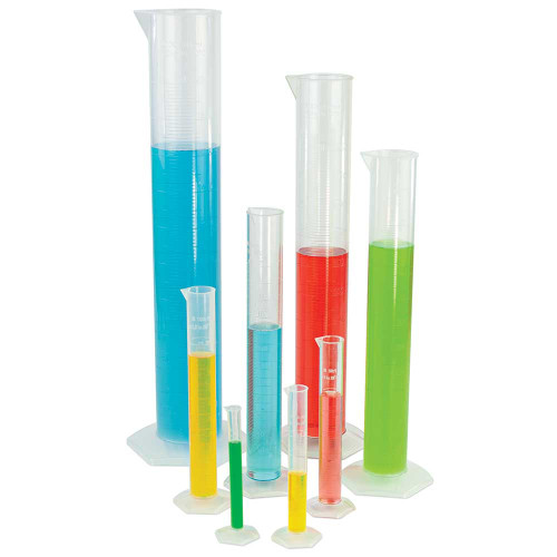 Polymethylpentene Class A Plastic Graduated Cylinders for Measuring Liquids and Solutions - Lab Supplies - Stellar Scientific