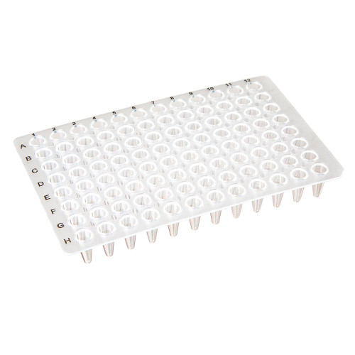 Globe Scientific PCR-NS-01 96 Well Non-Skirted Low Profile PCR Reaction Plate For qPCR and Endpoint Assays - PCR Plates and Supplies - Stellar Scientific