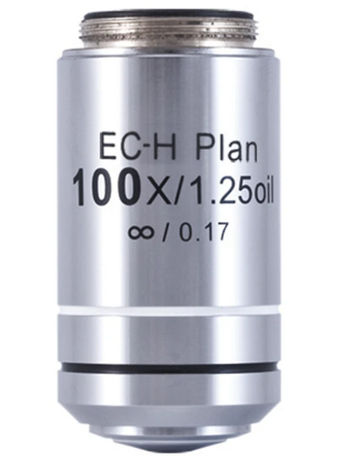 Motic EC-H Plan 100X Objective For Motic BA410 Compound Microscopes - Microscope Accessories - Stellar Scientific