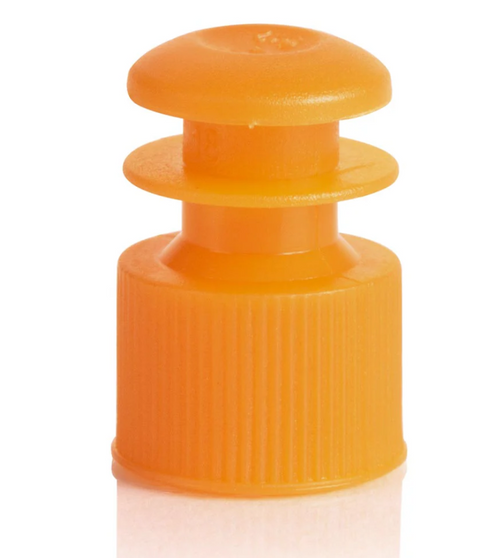 Polyethylene Flanged Caps 118127 For Sealing 12mm Tubes - Clinical Lab Supplies - Stellar Scientific