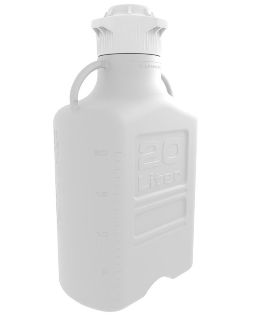 Bleachable HDPE Carboy with Huge 120mm Diameter Cap For Mixing, Storing and Transporting Laboratory Liquids