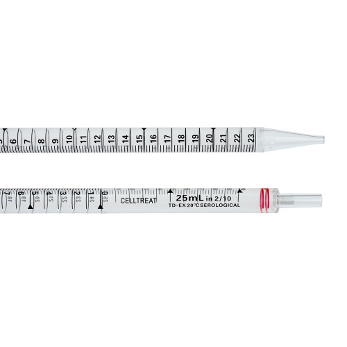 CellTreat 229026B Sterile Polystyrene Serological Pipettes are RNase and DNase Free and Feature Reverse Graduations - Lab Supplies - Stellar Scientific