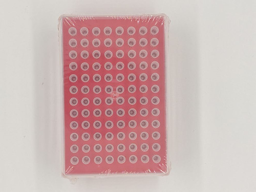 Rainin LTS pipette tips from Stellar Scientific are packaged in color coded individual racks of 96 tips and sold by the case of 50 racks