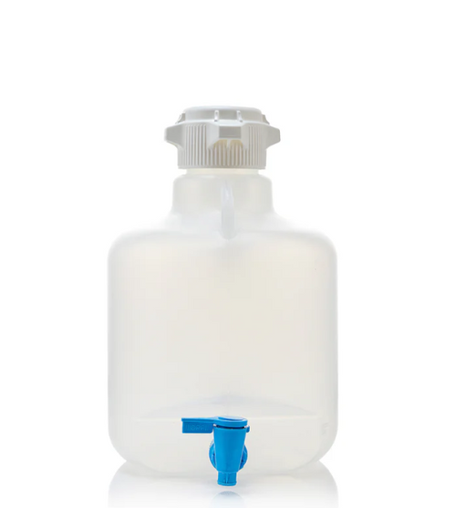 Foxx LifeSciences 155-B817-FLS - 10L Polypropylene Carboy With Spigot - Lab Supplies - Stellar Scientific