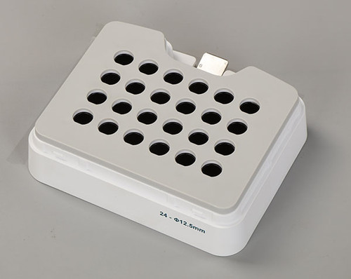 Dry Bath Block For 24 x 12mm Tubes - Compatible With Multi-Therm Touch Vortex Mixer ONLY