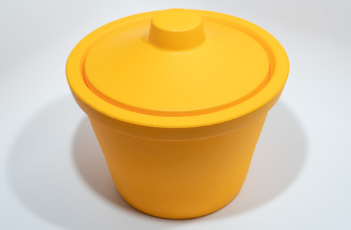 AltemisLab 4L Acetate Ice Bucket For Keeping Cryovials and Samples Cold - 707000 - Bright Yellow Color - Lab Supplies - Stellar Scientific