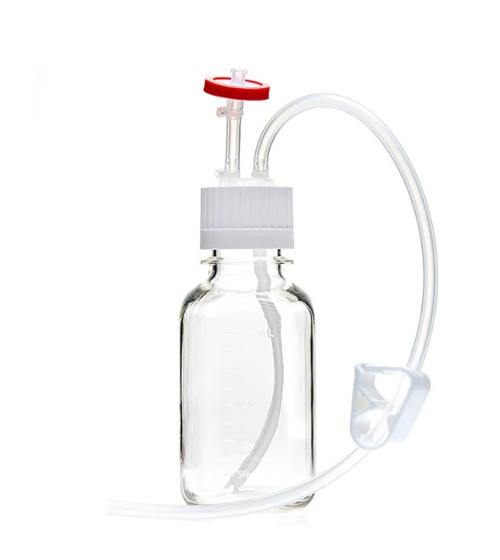 250mL PETG Sterile Single Use EZBio Bioprocessing Assembly With Dip Tube Filter And Tubing For Liquid Tranfer - Bioprocessing Supplies - Stellar Scientific