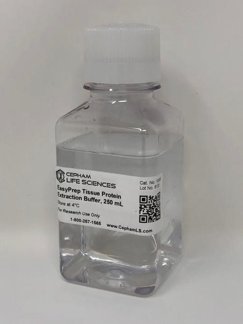 Bottle of EasyPrep-Protein Extraction Buffer For Extracting Proteins From Tissue Samples- Proteomic Buffers And Reagents - Stellar Scientific Bottle of EasyPrep-Protein Extraction Buffer For Extracting Proteins From Tissue Samples- Proteomic Buffers And Reagents - Stellar Scientific