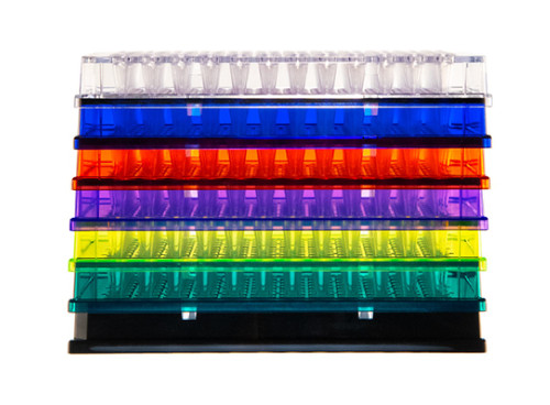 96 Well Low Profile REEBO Rigid Hardshell PCR Plate For Robotic Liquid Handling Platforms and qPCR Are Made With A Polycarbonate Frame And Polypropylene Wells - PCR Supplies - Stellar Scientific