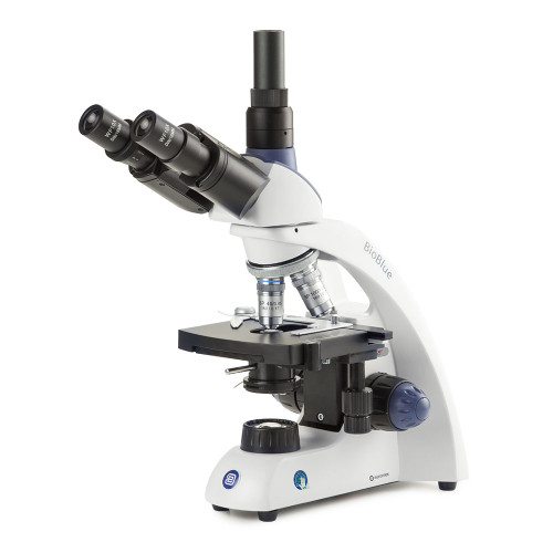 BioBlue Trinocular Compound Microscope With 4 Objectives, 1W NeoLED™ Rechargeable Illumination