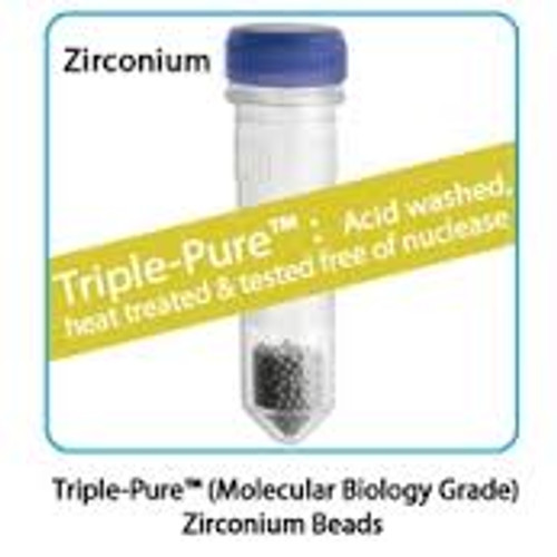 Prefilled 2.0mL Tubes, Zirconium Homogenizer Beads, 1.0mm Triple-Pure  - High Impact, 50/PK