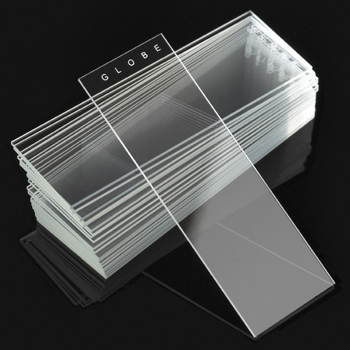 Plain Microscope Slides Made From Diamond White Glass With 45° Beveled Edges And Clipped Corners, Ten Gross, (1440)
