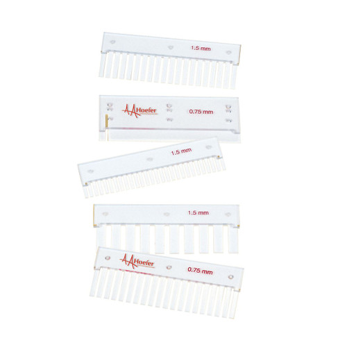 Preparative Comb For SE400, SE410, SE600, SE640, SE660 and SE600X Chroma Vertical Gel Systems, 1/2 Wells, 1.5 mm Thickness, 113/6 mm Width, 171/9 μl/mm Volume Preparative Comb For SE400, SE410, SE600, SE640, SE660 and SE600X Chroma Vertical Gel Systems, 1/2 Wells, 1.5 mm Thickness, 113/6 mm Width, 171/9 μl/mm Volume