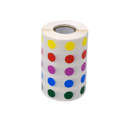 Ultra Low Temperature Labels For Organizing Laboratory Samples - 13mm for 2mL Microcentrifuge Tubes - Cryogenic Dots - Stellar Scientific