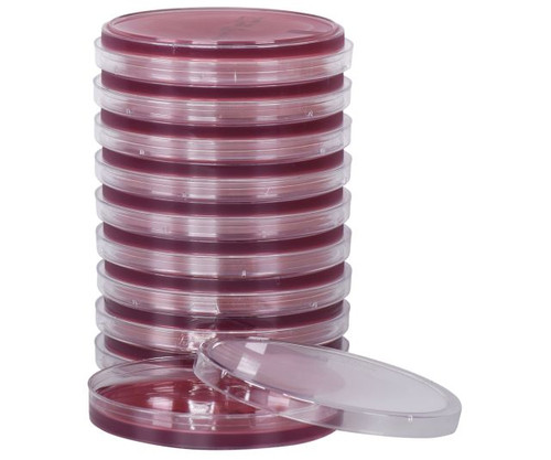 Hardy Diagnostics G35 MacConkey Agar, USP, 15 x 100mm Plates, Pack of 10 Plates