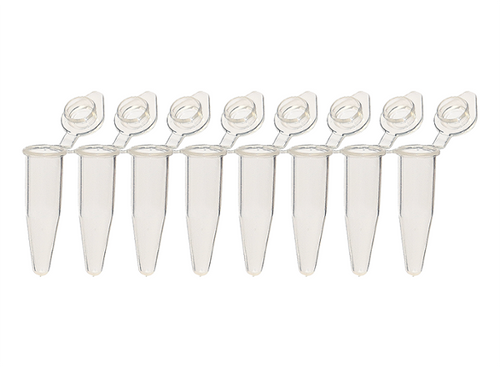 REEBO 0.2mL 8-Strip PCR Tubes w/Attached Optically Clear Flat Caps, Breakable Connectors, RNase and DNase Free, 120 Strips REEBO 0.2mL 8-Strip PCR Tubes w/Attached Optically Clear Flat Caps, Breakable Connectors, RNase and DNase Free, 120 Strips