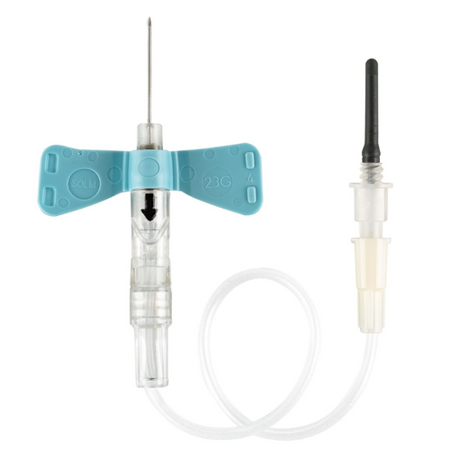 Sol-Guard PBLA2312 Safety Pull-Button Blood Collection Needle 23G x 3/4" w/ 12" Tubing Without Pre-Attached Holder Sol-Guard PBLA2312 Safety Pull-Button Blood Collection Needle 23G x 3/4" w/ 12" Tubing Without Pre-Attached Holder