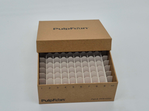 PulpFixin™ 100 Place Cardboard Freezer Box With Removable Lid, Recyclable and Biodegradable PulpFixin™ 100 Place Cardboard Freezer Box With Removable Lid, Recyclable and Biodegradable