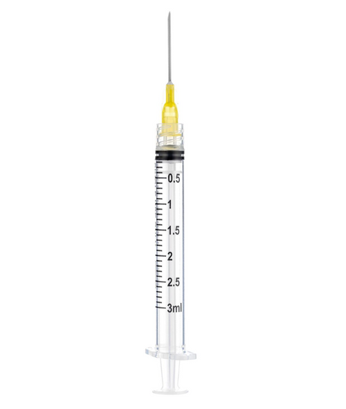Sol-M 3ml Luer Lock Syringe with Exchangeable Needle 20G x 1" - Clinical Lab Supplies - Stellar Scientific