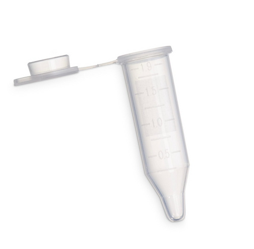 2.0mL "Dolphin"  Bottle-Nose Micro-Centrifuge Tube for Pelleting Samples, RNase and DNase Free, 5000/CS