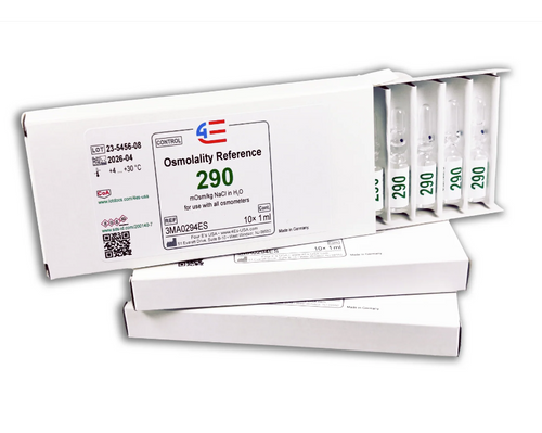 Osmometer Calibration Standards, 290 MOSM/KG H2O CAL STD 1ML Ampules, 10/Box