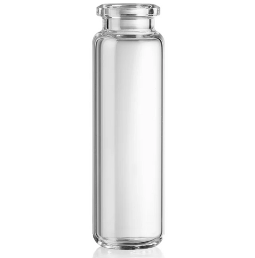 20mL Borosilicate Glass Headspace Vial with Crimp Closure, 20mm Tapered Opening, Radius Bottom