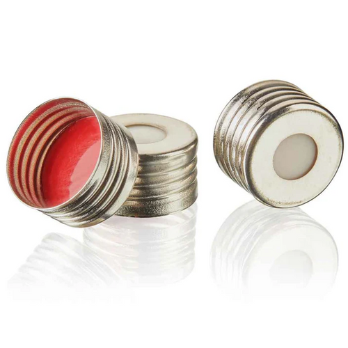 Magnetic Screw Caps With Red PTFE/White Silicone Liner for 20mL Headspace Vials