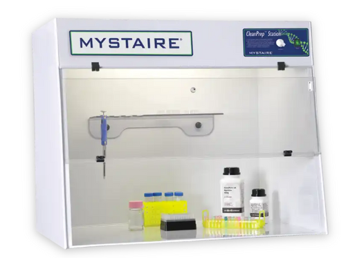 Mystaire CleanPrep 36 Inch Wide Dead Air Box For PCR Prep and Other Isolated Lab Activities