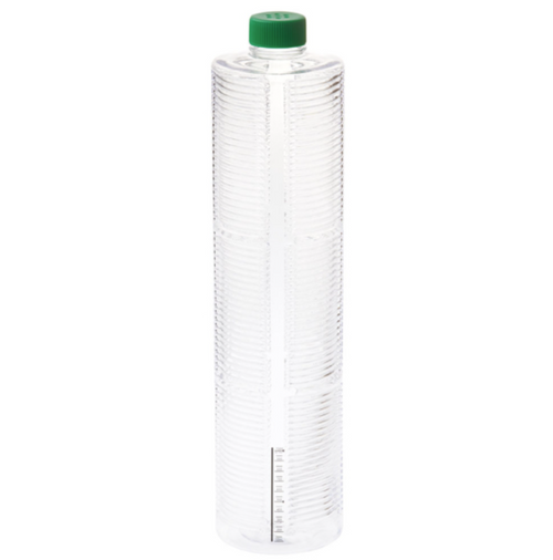 4250cm² Expanded Surface Tissue Culture Treated Roller Bottle, Vented Cap, RNase and DNase Free, Individually Wrapped, STERILE, 12/CS