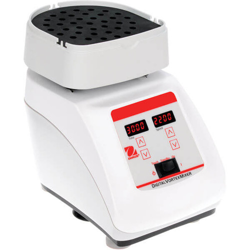 Ohaus 30392146 Heavy Duty Digital Vortex Mixer With A Variety of Adapters For Mixing Tubes and PCR Plates