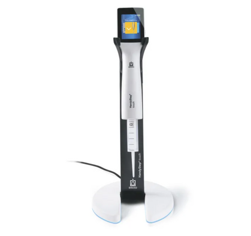 HandyStep® Touch S Electronic Repeat Pipette For Precise Aliquoting, Multi-Dispensing, Sequential Dispensing, Titration and More, Includes AC Adapter and Inductive Charging Stand