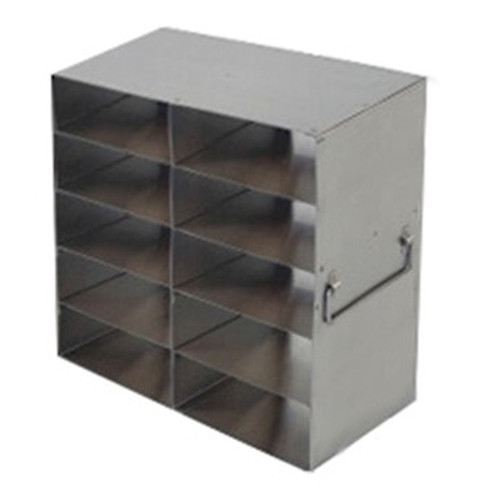 UFHT-25 ten box stainless steel freezer rack for two inch boxes five boxes high by two boxes deep