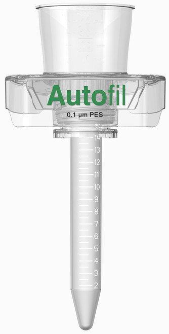 Autofil® Vacuum Filtration System, 15mL With .2 µm PES Sterilizing Membrane, RNase and DNase Free, Individually Wrapped, STERILE, 24/CS