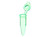 Stellar Scientific T02-310G Single PCR Tube with Attached Flat Cap - Green Tint - For PCR and qPCR Assays - PCR Supplies