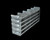 Stainless Steel Sliding Shelf Freezer Rack UFS-552  For 25 Two Inch Cryo Boxes In A  Five  High By Five  Deep Configuration - Lab Freezer Racks - Stellar Scientific