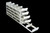 Stainless Steel Sliding Shelf Freezer Rack UFS-452 For 20 Two Inch Cryo Boxes In A Five High By Four Deep Configuration - Lab Freezer Racks - Stellar Scientific Stainless Steel Sliding Shelf Freezer Rack UFS-452 For 20 Two Inch Cryo Boxes In A Five High By Four Deep Configuration - Lab Freezer Racks - Stellar Scientific