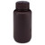 250mL Wide Mouth Round Bottom Storage Bottle, Amber HDPE with Amber Polypropylene Cap 7010250AM for Storing Light Sensitive Liquids and Powders - Lab Supplies - Stellar Scientific